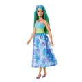 Barbie Księżniczka Lalka Niebiesko-zielony strój - Mattel