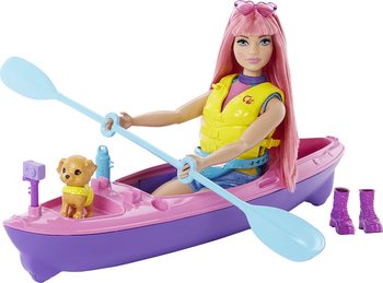 Barbie lalka Daisy z kajakiem i pieskiem zestaw - Mattel