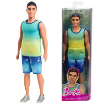 Barbie lalka Ken Fashionista zielono żółta bluzka HYV00 Barbie