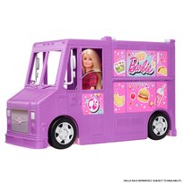 Barbie, lalki Foodtruck, zestaw do zabawy