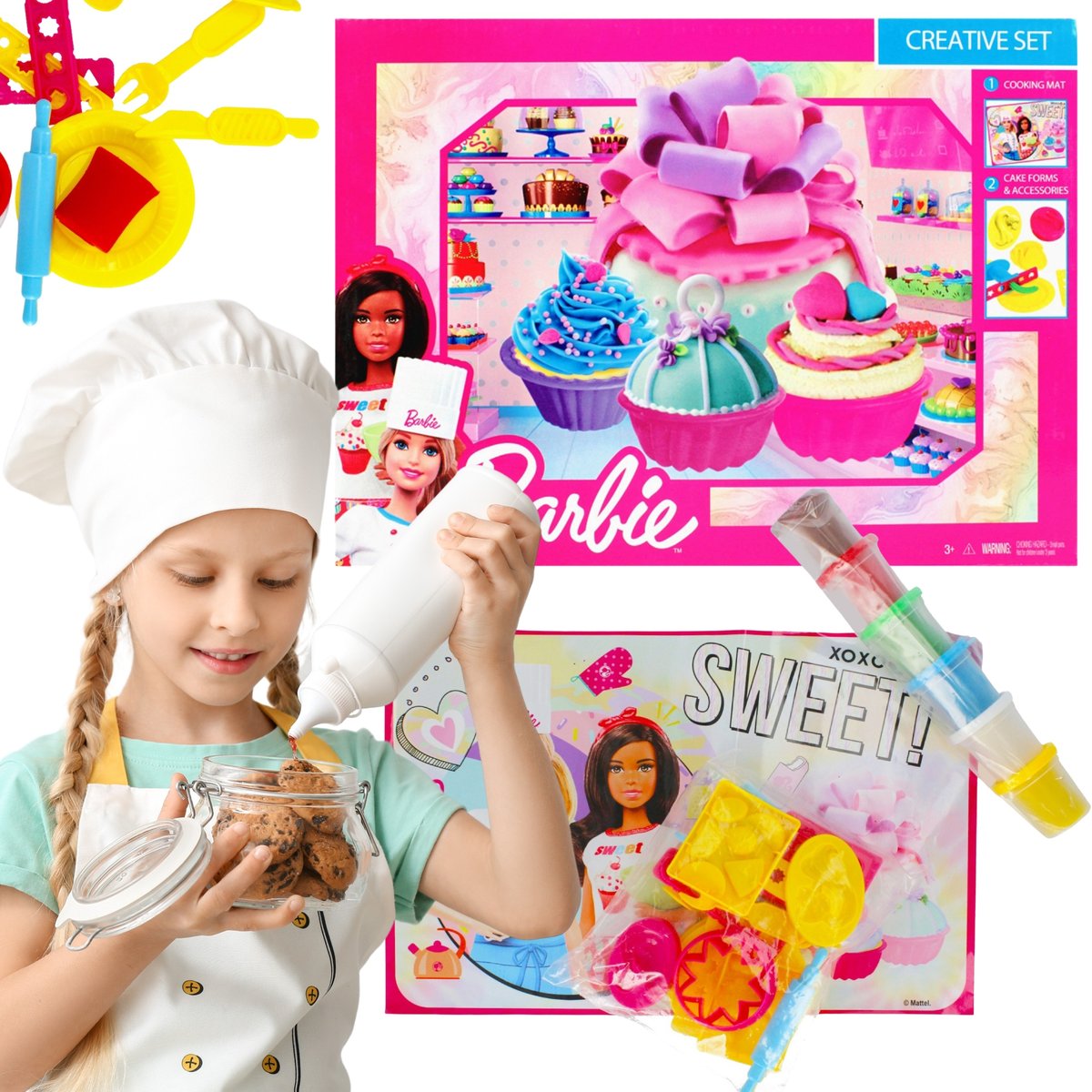 Zdjęcia - Kreatywność i rękodzieło Barbie Masa plastyczna Cukiernia 3+ Role Play Mega Creative Uniwersalny 