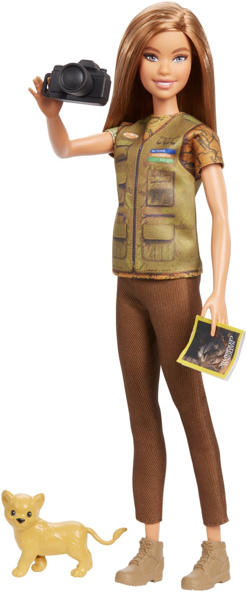Barbie, National Geographic, lalka Fotografka dzikiej przyrody, GDM46