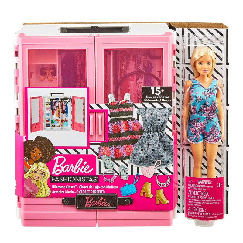 Barbie, szafa na ubranka