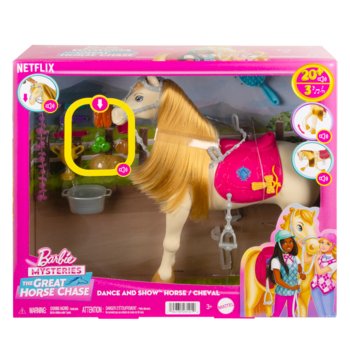 Barbie, Tańczący koń, Zestaw 3+ HXJ42 - Barbie