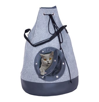 Bardzo ciepły domek / legowisko z filcu dla kota - 3Kamido