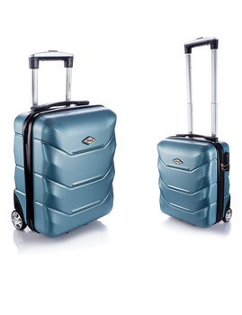 Bardzo mała kabinowa walizka KEMER RGL 720 SS Metaliczno niebieska - KEMER