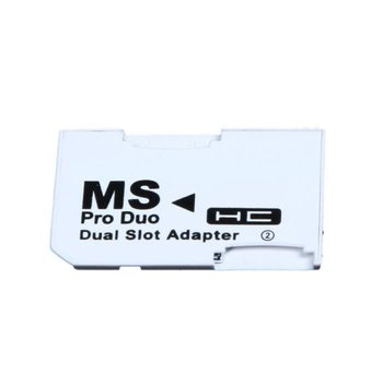 Bardzo wysoki podwójny odczyt i zapis, 2 mikro gniazda na SD SDHC TF na Memory Stick MS Card Pro Duo, adapter [436EBCC] - Inny producent