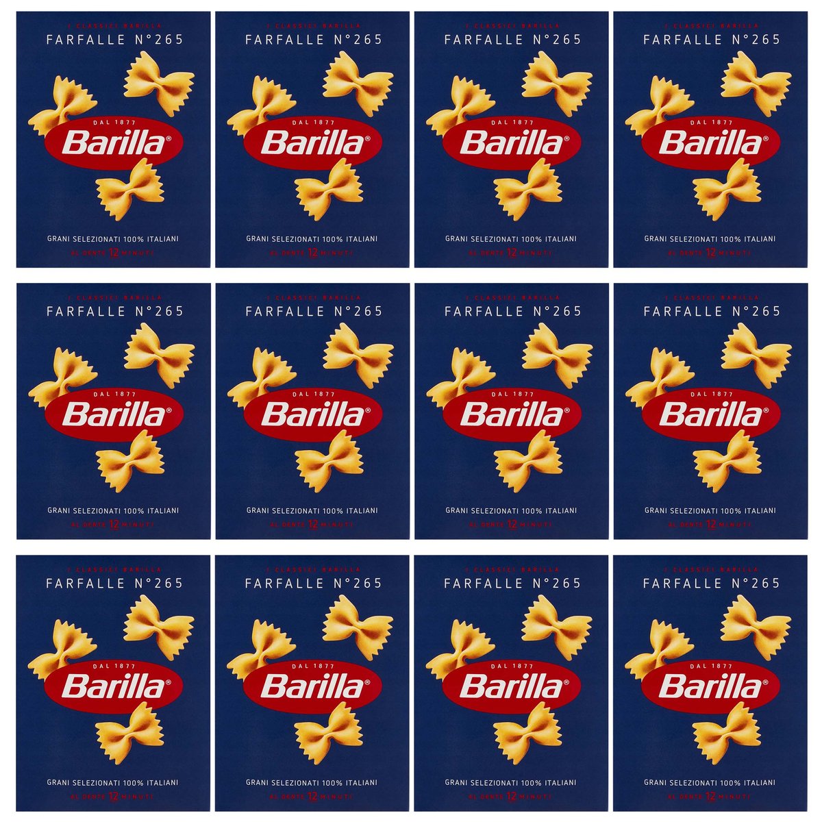 BARILLA Farfalle - Włoski makaron kokardki 500g 12 paczek - Barilla ...