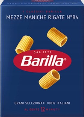 Barilla Mezze Maniche N.84 Makaron 500G Włoski - Barilla