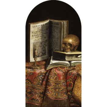Barokowa, dekoracyjna tapeta samoprzylepna z motywem vanitas - portal - Artemania