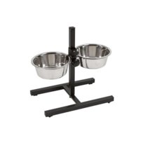 Barry King Stojak regulowany z miskami 1,8L