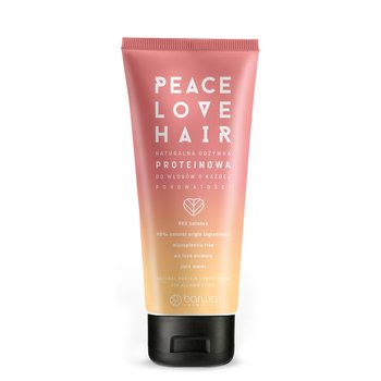 Barwa Peace Love Hair, naturalna odżywka proteinowa do włosów o każdej porowatości, 180 ml - Barwa