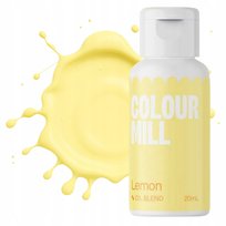 Barwnik olejowy do mas tłustych krem czekolady żółty lemon colour mill 20ml