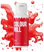 BARWNIK OLEJOWY DO MAS TŁUSTYCH KREMÓW CZEKOLADY CZERWONY colour mill 20ml