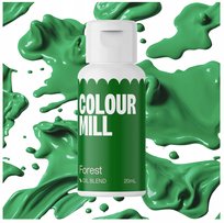 BARWNIK OLEJOWY DO MAS TŁUSTYCH KREMÓW CZEKOLADY ZIELONY colour mill 20ml