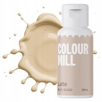 Barwnik olejowy do mas tłustych kremu czekolady beż latte colour mill 20ml