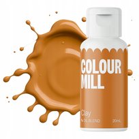 Barwnik olejowy do mas tłustych kremu czekolady brązowy colour mill 20ml