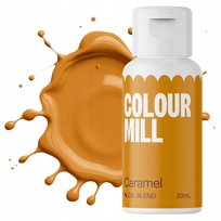 Barwnik olejowy do mas tłustych kremu czekolady karmel colour mill 20ml