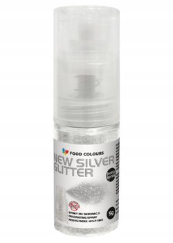 Barwnik Spożywczy Aerozol Spray SREBRNY Food Colours 5g 5ml Pyłek Perłowy - Food Colours