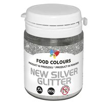Barwnik Srebrny 20 g Brokat w proszku Food Colours