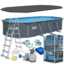 Basen całoroczny stalowy 732x366x132 zestaw Bestway Hydrium 561CW