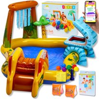 Basen Dla Dzieci Dmuchany Plac Zabaw Intex Brodzik Zabawki Do Wody Bonusy Prezent Dla Dziecka + Ebook