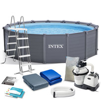 Basen ogrodowy, panelowy, Intex, zestaw 5w1, 478x124 cm