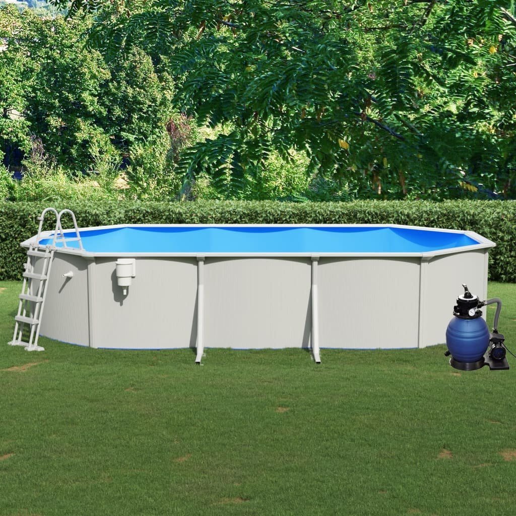 Фото - Каркасний басейн VidaXL Basen ogrodowy, panelowy, , zestaw, 610x360x120 cm 