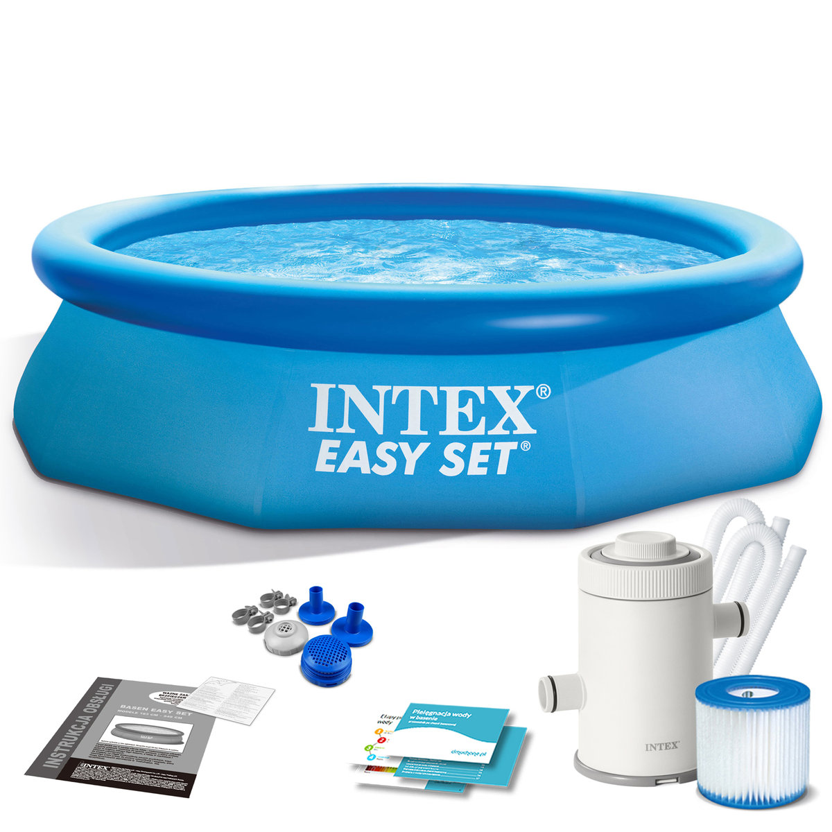BASEN OGRODOWY ROZPOROWY 305 X 76 CM 3W1 INTEX 28122 - IDEALNY NA LATO ...