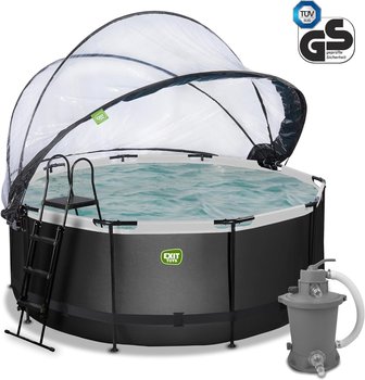 Basen ogrodowy stelażowy 450x122 cm kopuła, pompa piaskowa Exit 30.47.15.20 - EXIT
