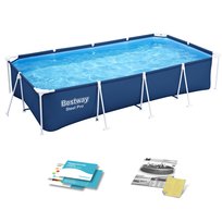 Basen ogrodowy, stelażowy, Bestway 56405 Steel Pro™, 400x211x81 cm