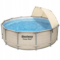 Basen ogrodowy, stelażowy, Bestway, zestaw 13w1, 396x107 cm