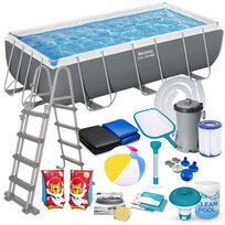Basen ogrodowy, stelażowy, Bestway, zestaw 18w1, 404x201x100 cm
