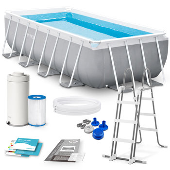 Basen ogrodowy, stelażowy, Intex, zestaw, 400x200x122 cm - Intex
