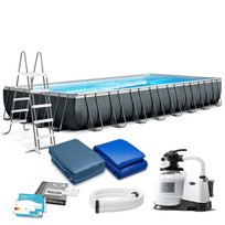 Basen ogrodowy, stelażowy, Intex, zestaw, 975x488x132 cm