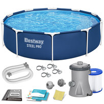 Basen stelażowy Steel Pro z pompą 305 x 76 cm Bestway 56679