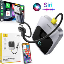 Baseus | Bezprzewodowy Adapter do Samochodu do Apple CarPlay | USB USB-C | Dongle Baseus
