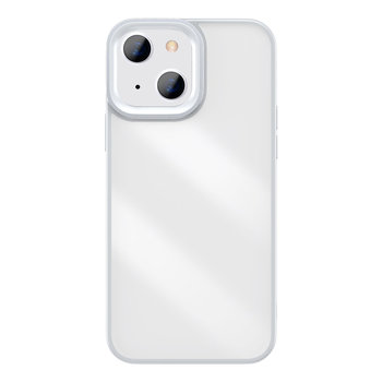 Baseus Crystal Phone Case pancerne etui do iPhone 13 z żelową ramką szary (ARJT000313) - Baseus