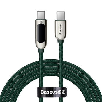 Baseus Display Fast Charging | Kabel Type-C USB-C 5A 100W z wyświetlaczem Power Delivery Quick Charge 4.0 - Baseus