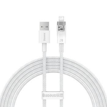 Baseus Explorer Series kabel przewód USB – Lightning 2,4A 2 m biały - Baseus