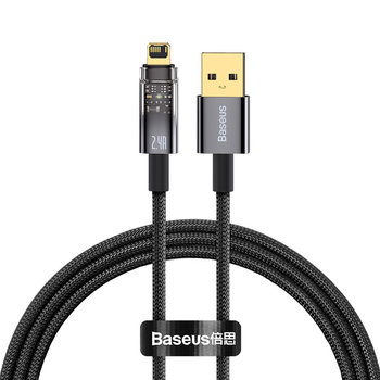 Baseus Explorer Series Kabel Usb Lightning Do Iphone 5 6 7 8 X Ipad 2.4A 1M - Baseus