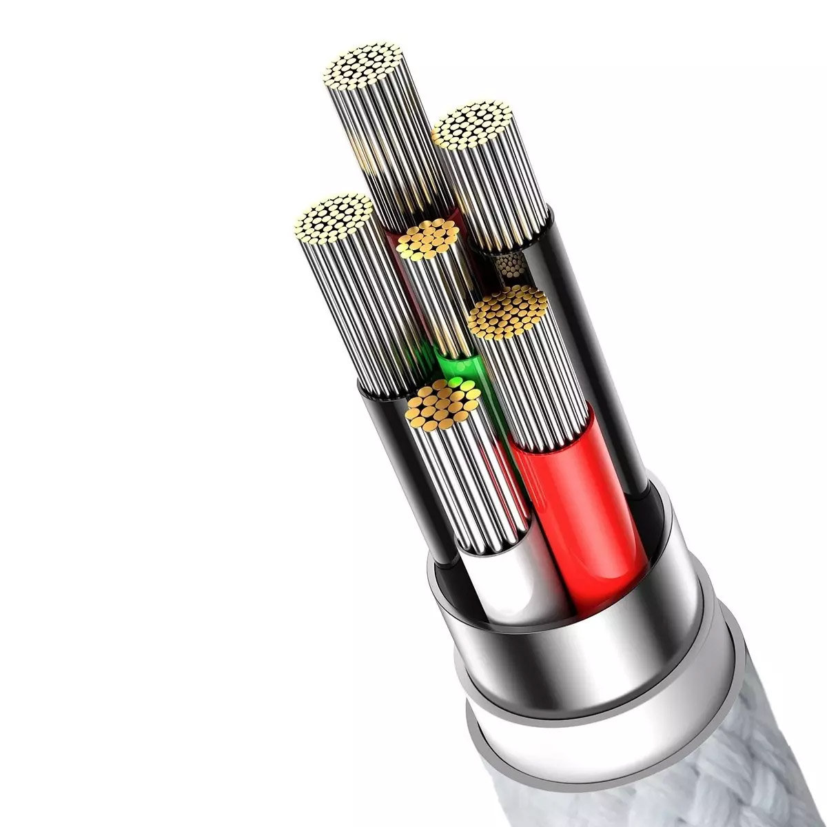 Фото - Кабель BASEUS Glimmer Series kabel do szybkiego ładowania USB-A - USB-C 100W 480M 