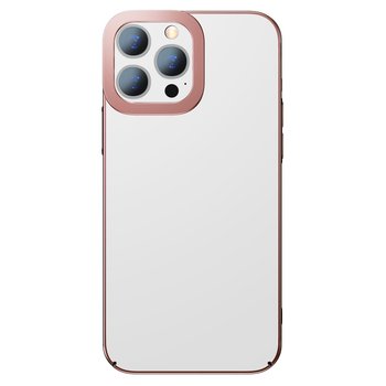 Baseus Glitter Case przezroczyste etui pokrowiec iPhone 13 Pro różowy (ARMC001004) - Baseus