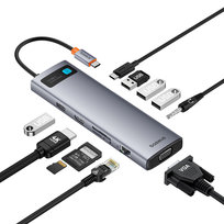 Baseus Hub 11W1 Usb-C Do Usb-C Pd / 3X Usb-A 3.0 / Usb-A 2.0 / Hdmi / Vga / Aux / Rj-45 / Sd Tf