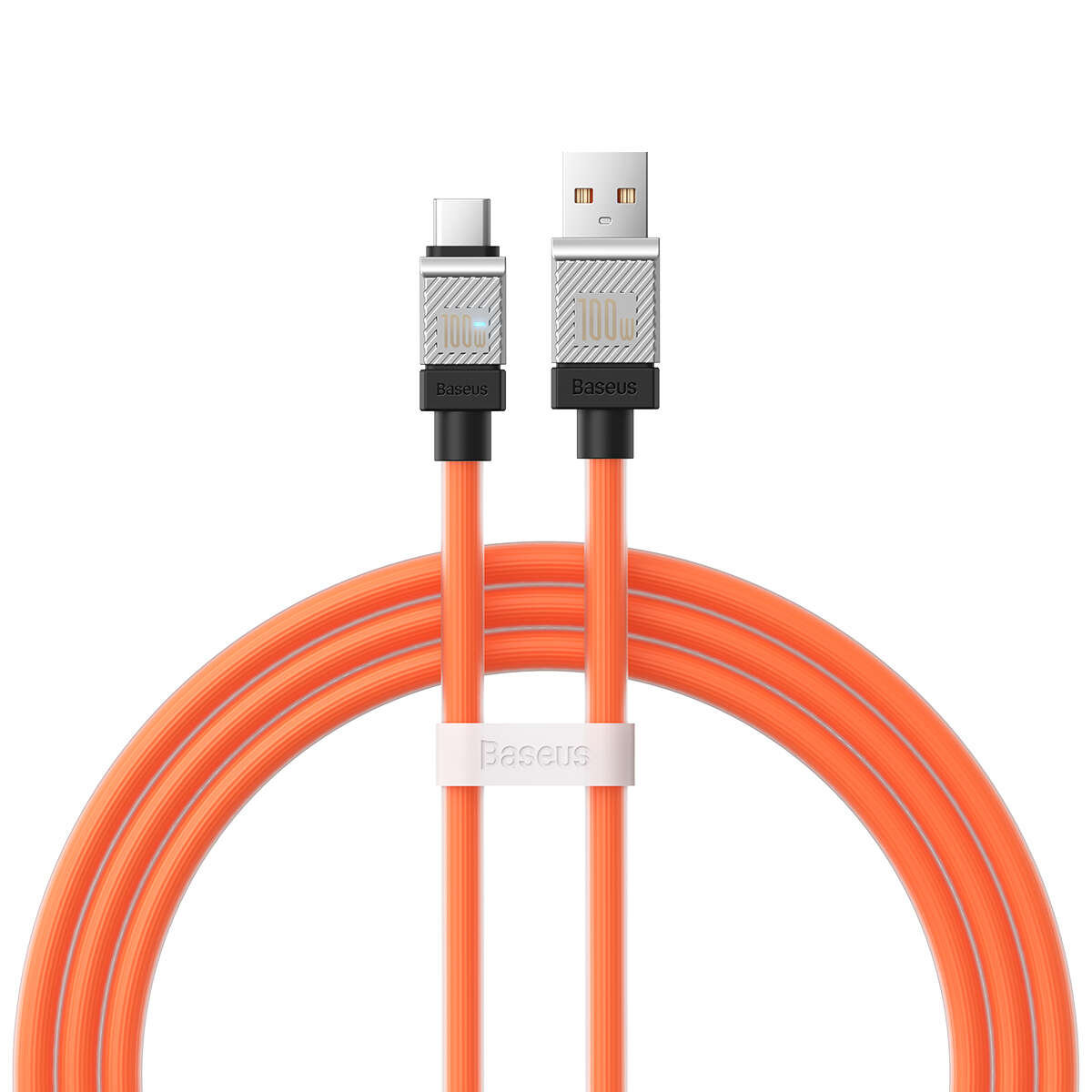 Фото - Кабель BASEUS kabel CoolPlay USB - USB-C 1m 100W pomarańczowy 
