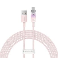 BASEUS kabel USB do Typ C Power Delivery Explorer 100W 2m różowy CATS010504