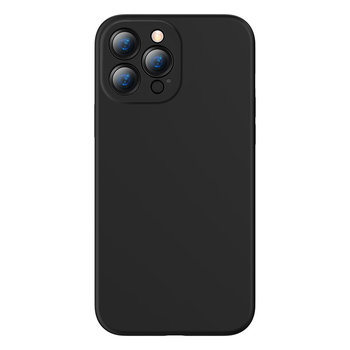 Baseus Liquid Gel Case silikonowe etui pokrowiec do iPhone 13 Pro czarny (ARYT000101) - Baseus