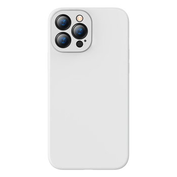 Baseus Liquid Gel Case silikonowe etui pokrowiec do iPhone 13 Pro Max biały (ARYT000502) - Baseus