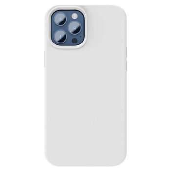Baseus Liquid Silica Gel Magnetic Case elastyczne silikonowe etui pokrowiec iPhone 12 Pro Max biały (WIAPIPH67N-YC02) (kompatybilny z MagSafe) - Baseus