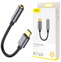 BASEUS Przejściówka AUX jack 3,5 USB-C Adapter Audio do Słuchawek Głośników Baseus